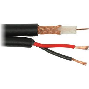 Video-Kombi-Kabel RG 59 + 2x0,75 SW RG 59 + 2x0,75 schwarz 100m