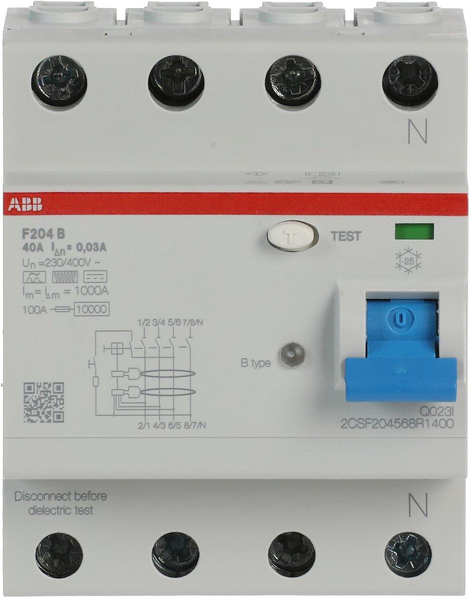 FI-Schutzschalter  40A 4-polig 30mA Typ B