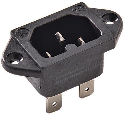 Warmgeräte-Einbaustecker C16