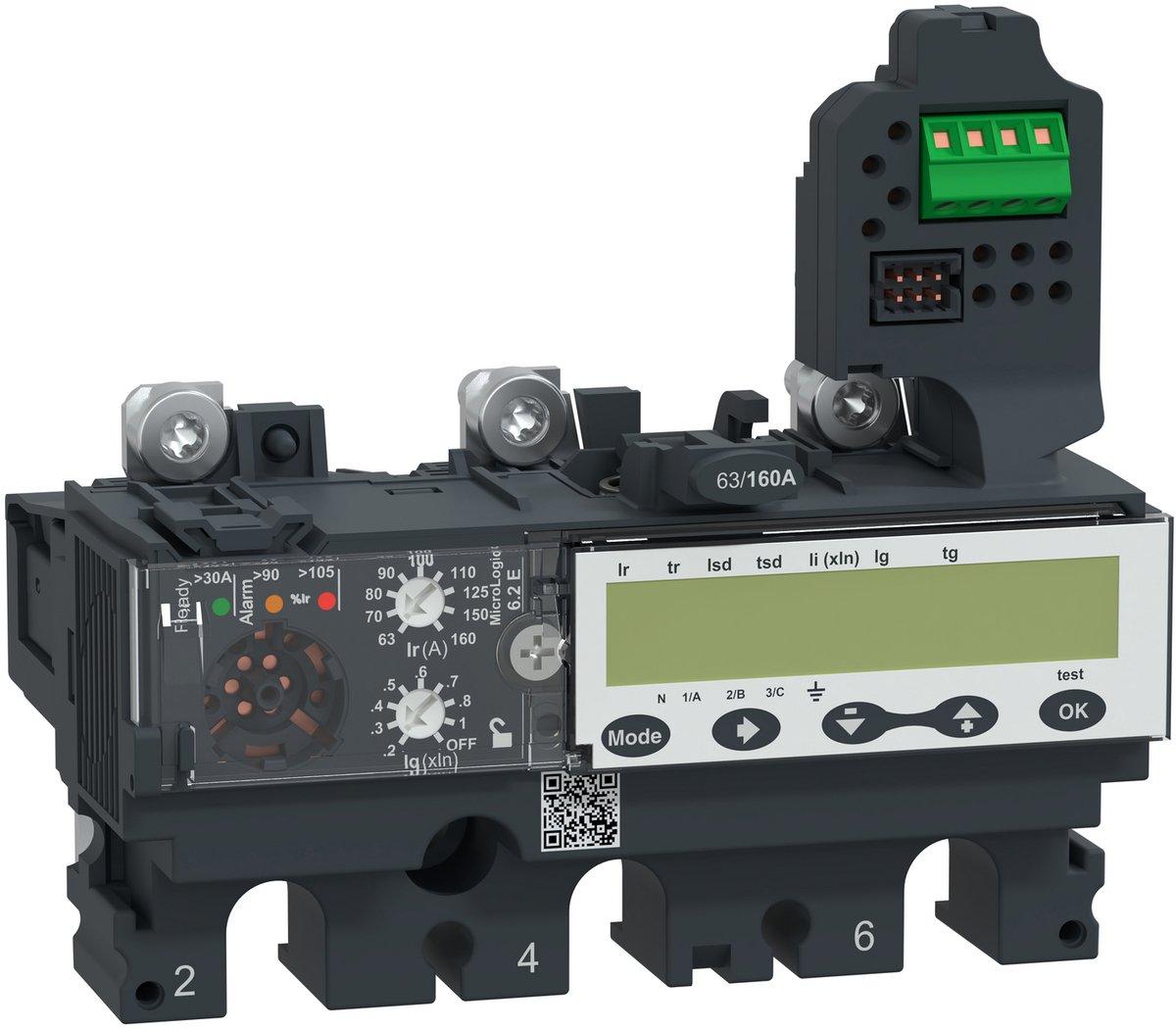 Elektronisches Auslösegerät MicroLogic 6.2E 160A 3P3D für ComPacT NSX160-250