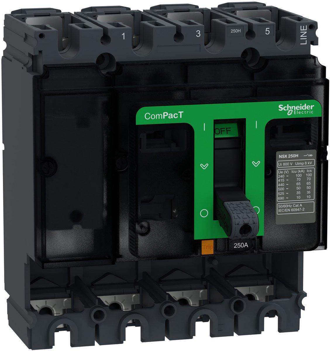 Kompaktleistungsschalter ComPacT NSX250H Grundschalter 4P 250A 70kA/415V AC