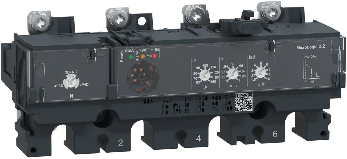 Elektronisches Auslösegerät MicroLogic 2.2 160A 4P4D für ComPacT NSX160-250