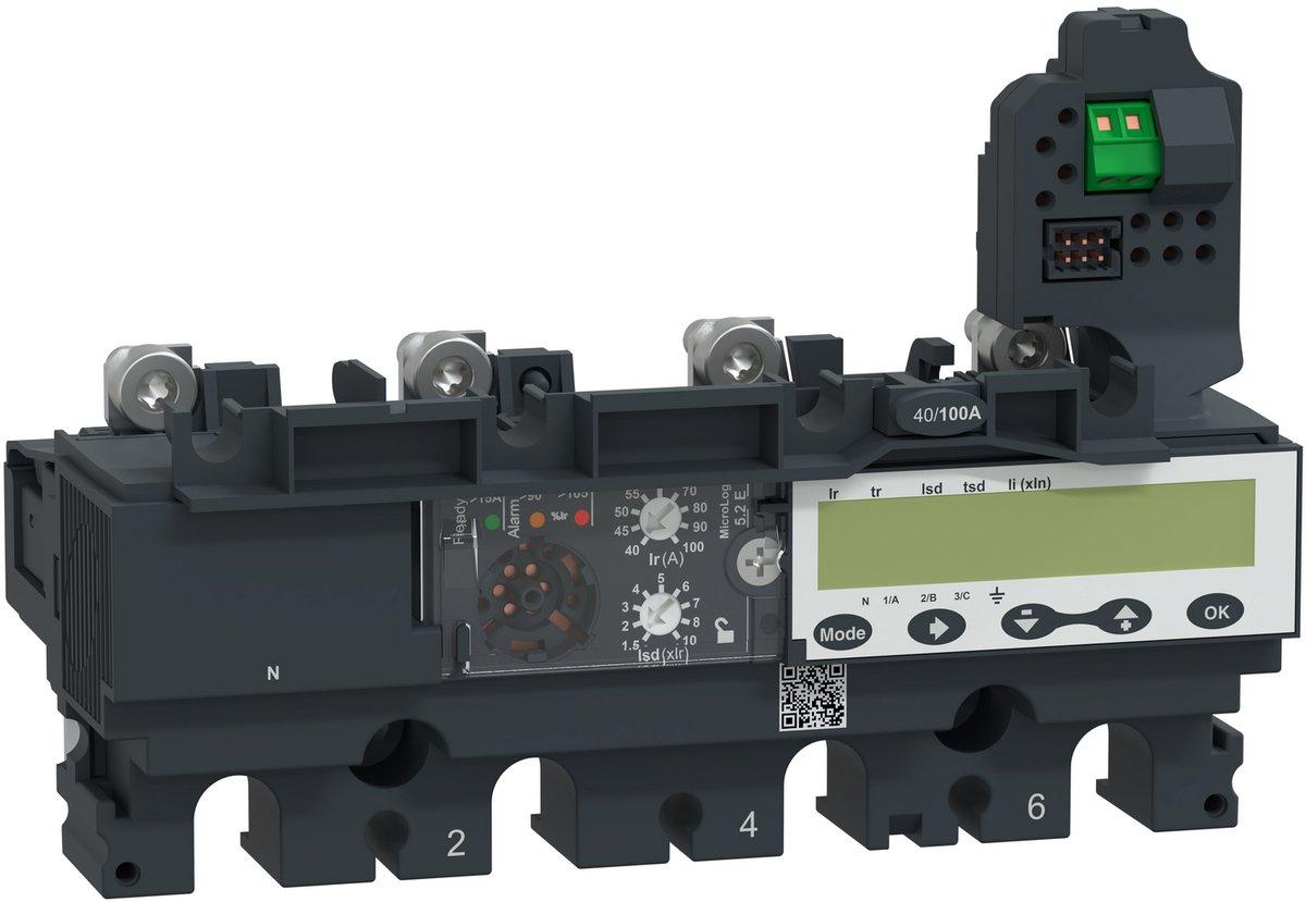 Elektronisches Auslösegerät MicroLogic 5.2E 100A 4P4D für ComPacT NSX100-250