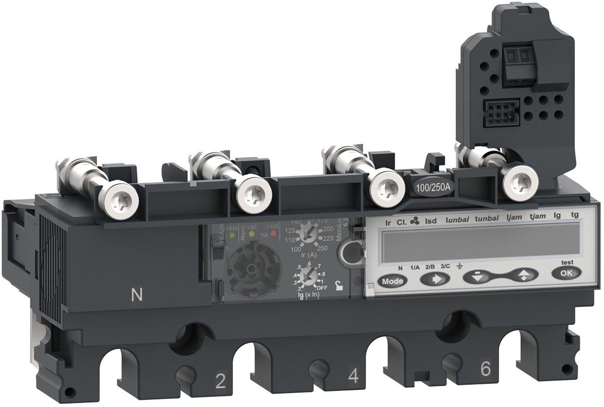 Elektronisches Auslösegerät MicroLogic 6.2E 250A 4P4D für ComPacT NSX250