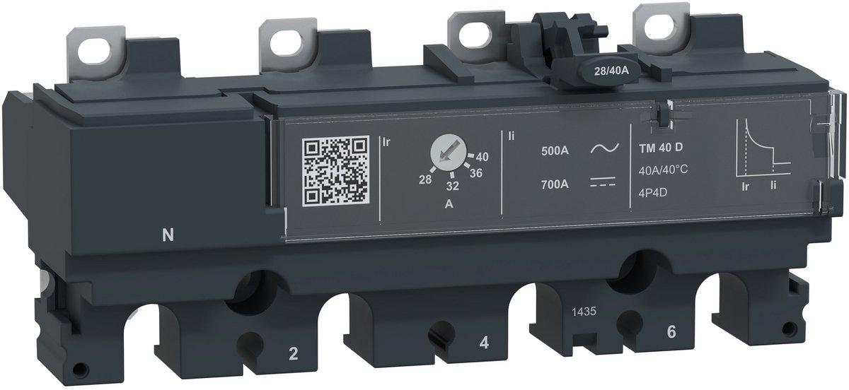 Auslösegerät thermomagnetisch TM40D 40A 4P4D für ComPacT NSX100-250