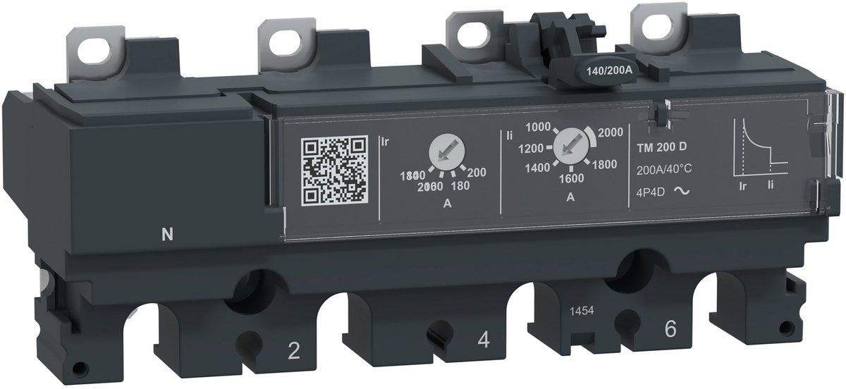 Auslösegerät thermomagnetisch TM200D 200A 4P4D für ComPacT NSX250