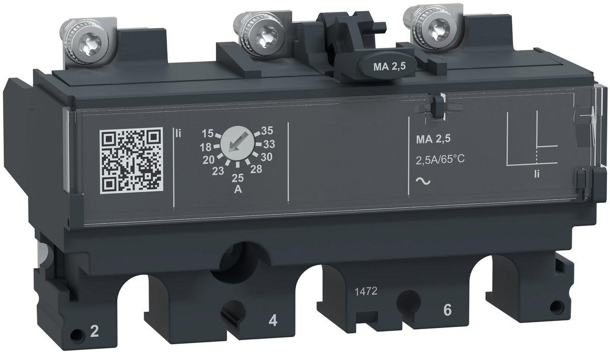 Auslösegerät magnetisch TM2.5 2,5A 3P3D für Leistungsschalter ComPacT NSX100