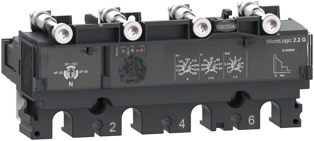 Elektronisches Auslösegerät Generatorschutz 100A 4P4D für ComPacT NSX100-250