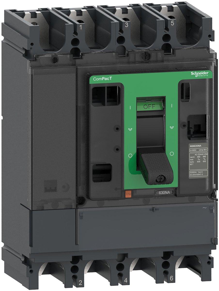 Lasttrennschalter ComPacT NSX630NA, 4 poles, 630 A, AC22A, AC23A
