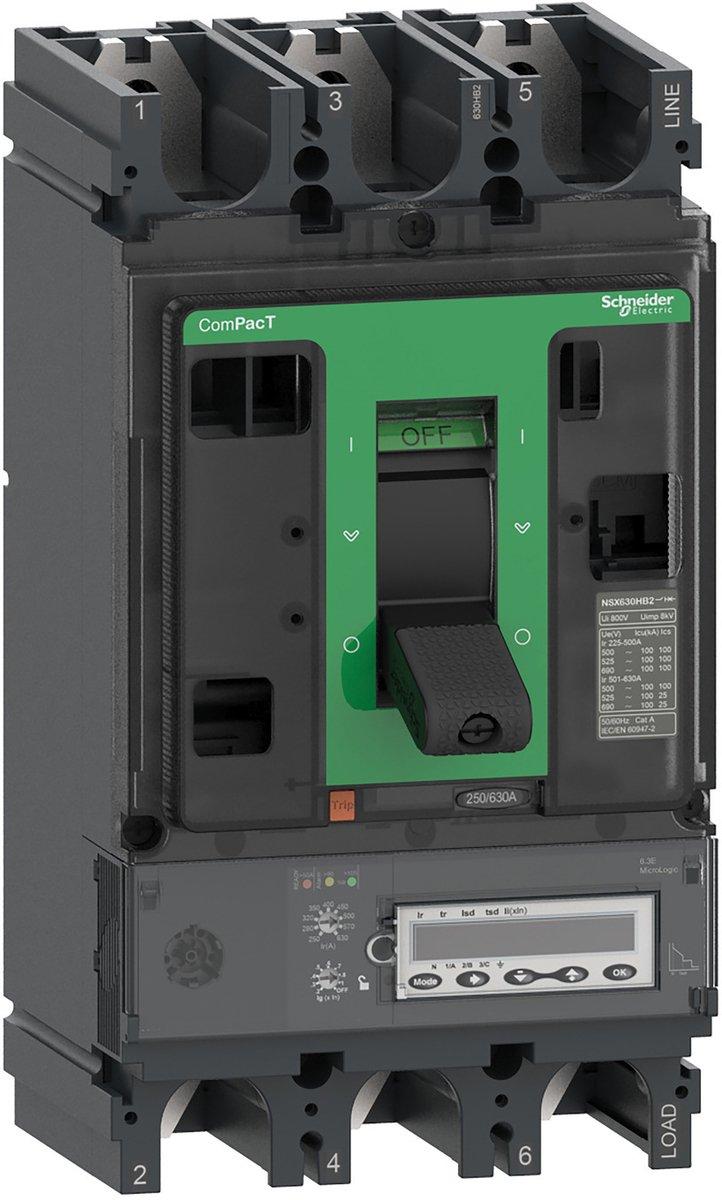 Kompaktleistungsschalter ComPacT NSX400HB1 mit Micrologic 6.3 E-M 3P3D 320A 75kA