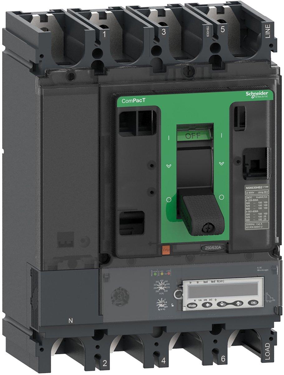 Kompaktleistungsschalter ComPacT NSX400R mit Micrologic 6.3 E 4P4D 400 A, 200kA