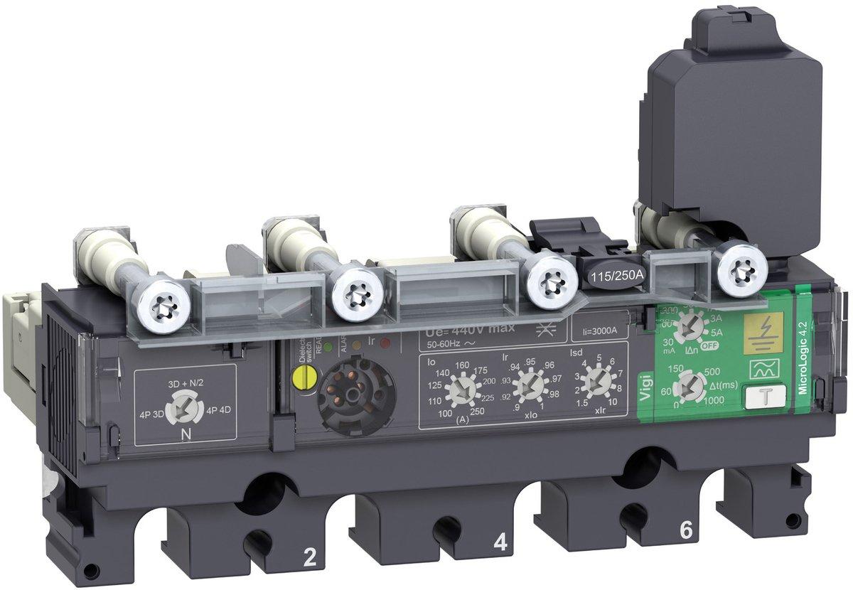 Elektronisches Auslösegerät MicroLogic 4.2 100A 4P4D für ComPacT NSX100-250