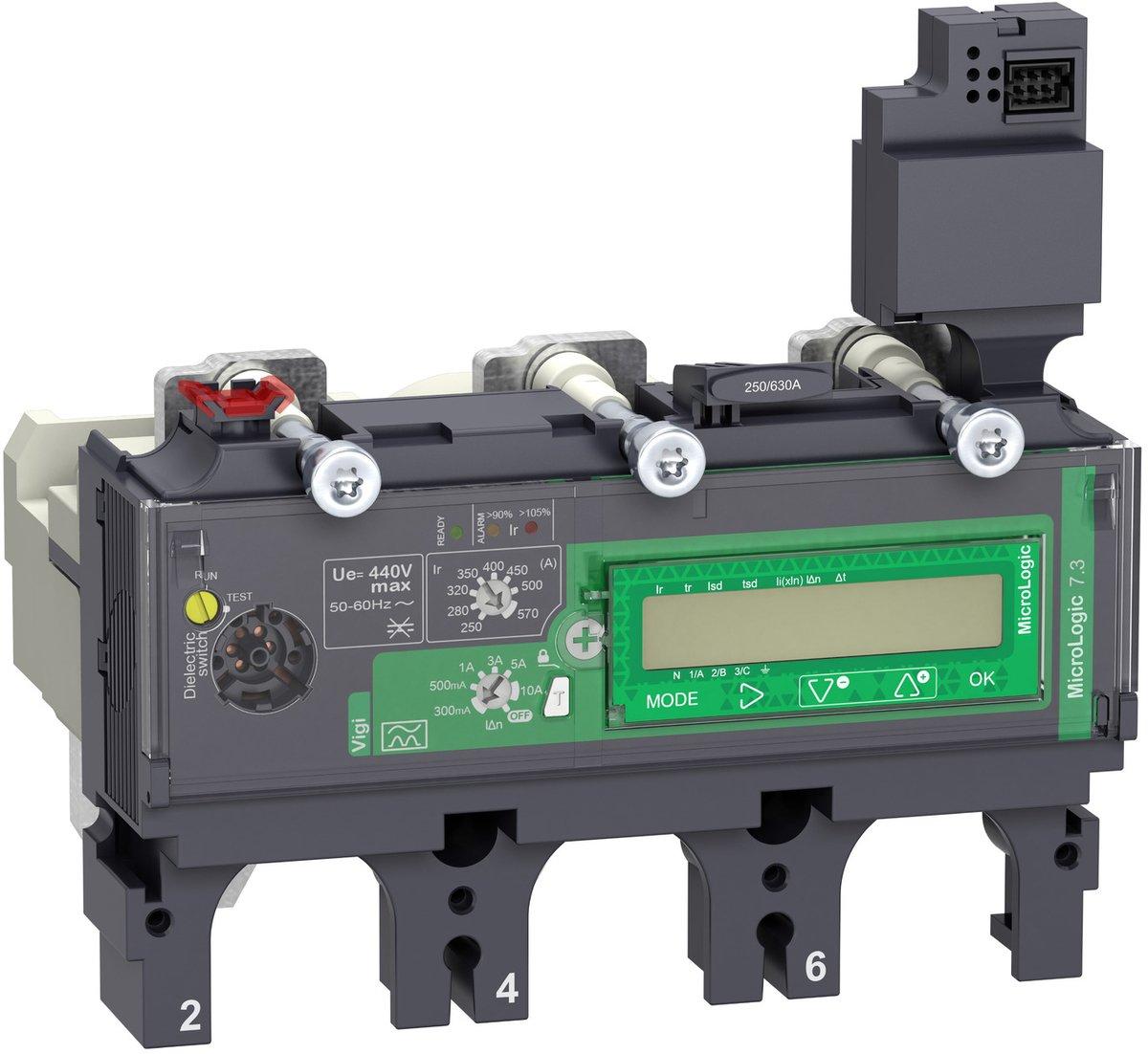 Elektronisches Auslösegerät MicroLogic 7.3E 400A 3P3D für ComPacT NSX400/630