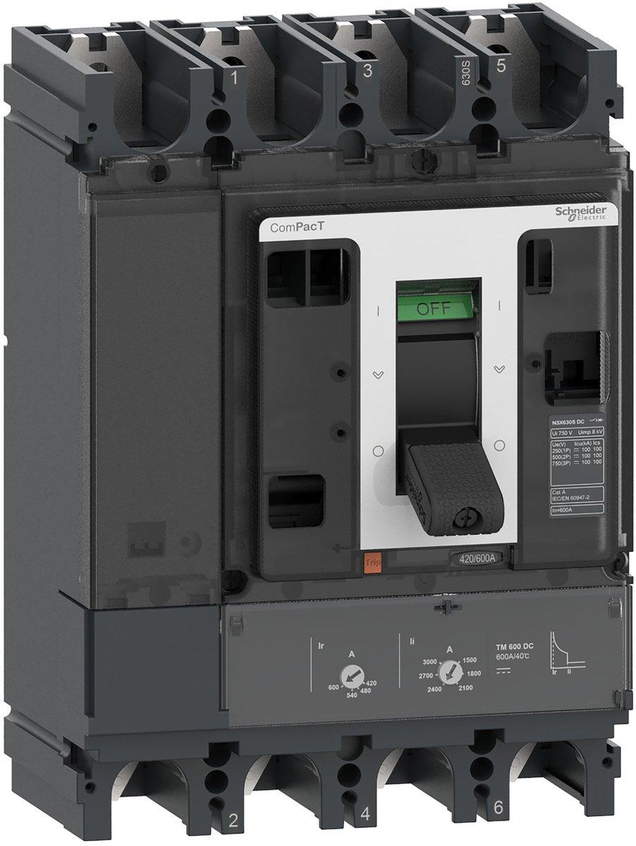 Kompaktleistungsschalter ComPacT NSX400F mit TM-DC 320A 4P 36kA/750 VDC