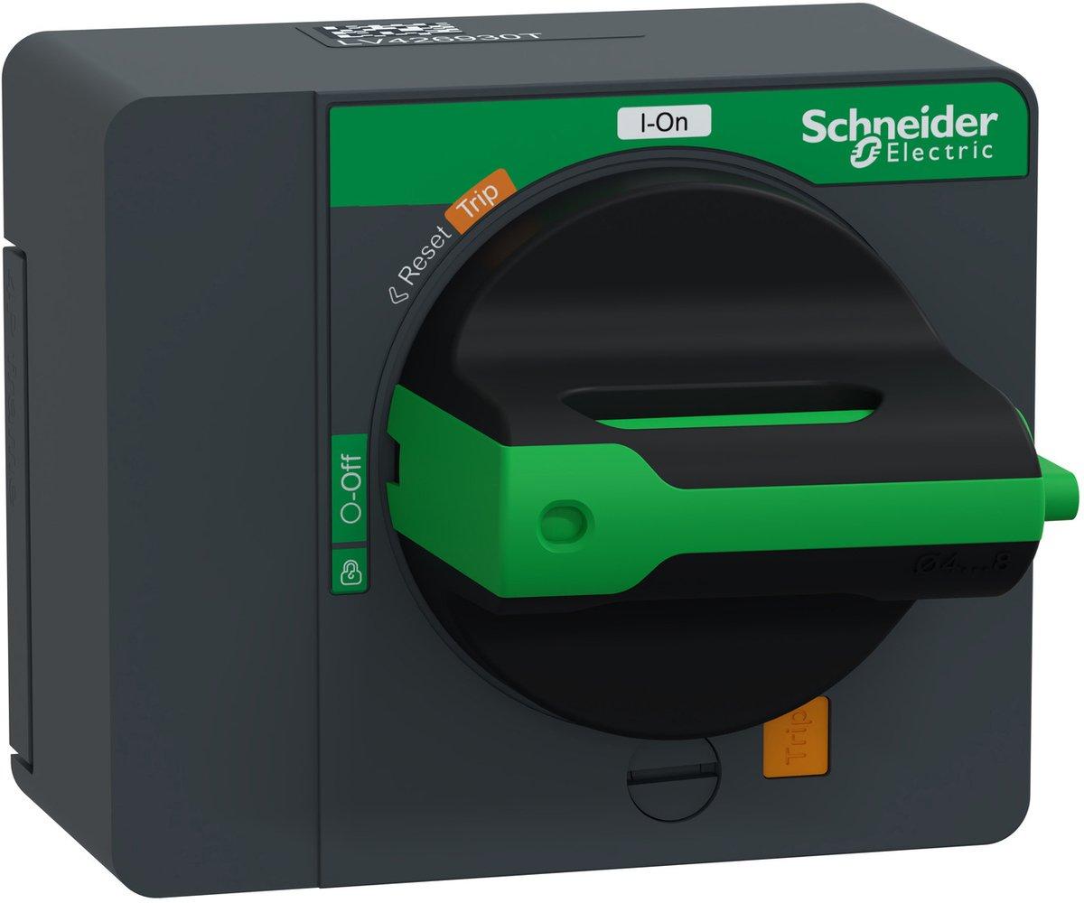 Direkter Drehantrieb mit schwarzem Griff für ComPact NSXm/PowerPact B, IP40