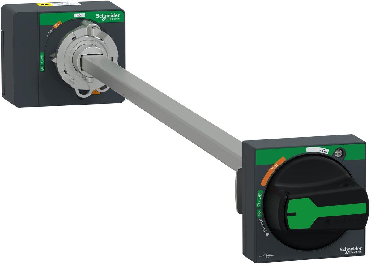 Drehantrieb mit Türkupplung mit schwarzem Griff IP54 Achsenlänge 200 bis 600 mm