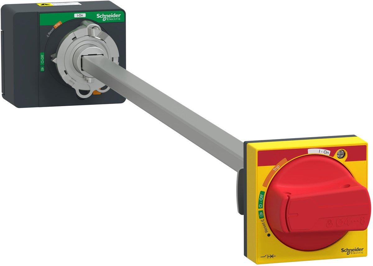 Drehantrieb mit Türkupplung mit Griff in Rot/Gelb IP54 Achsenlänge 200 bis 600mm