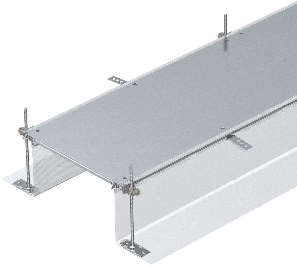 Kanaleinheit estrichbündig blind 2400x200x240 St bandverzinkt