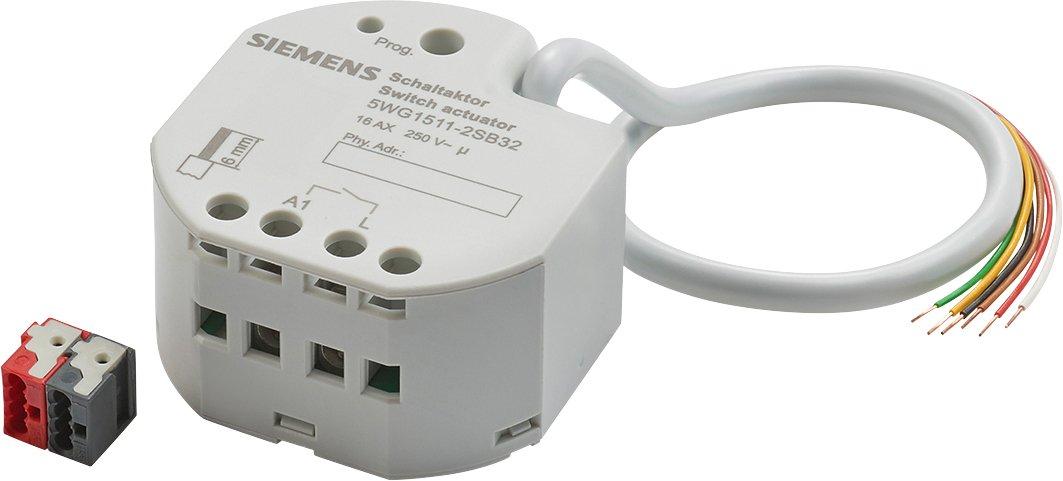 KNX Schaltaktor 1-fach 230V 16A 3x Binäreingang UP Secure
