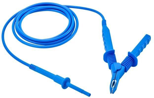 HV - Messleitung blau mit Krokoklemme für 5 kV L = 3 Meter