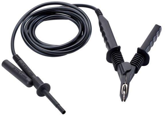 HV - Messleitung schwarz mit Krokoklemme für 5 kV L = 3 Meter