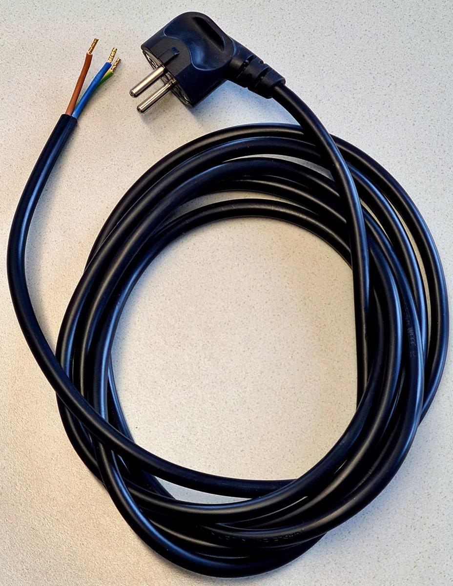 Anschlussleitung H05VV-F 3G1,5 mm² 3 m schwarz