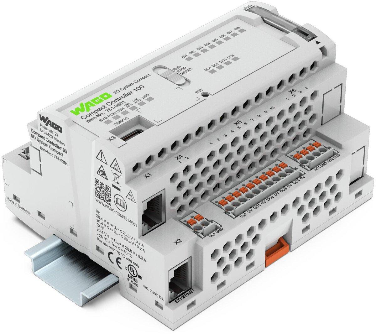 Compact Controller 100, 8DI 4DO 2AI 2AO 2NI1K/PT1K 1RS485 2ETH SD