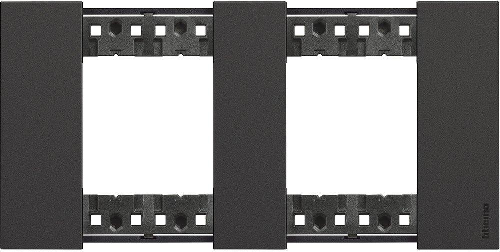 LivingNow Abdeckrahmen 2x2-modulig in der Farbausführung Black