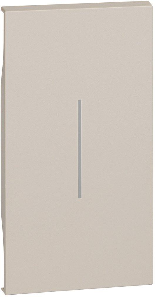LivingNow 2-modulige Tastenabdeckung ohne Symbol in der Farbausführung Sand