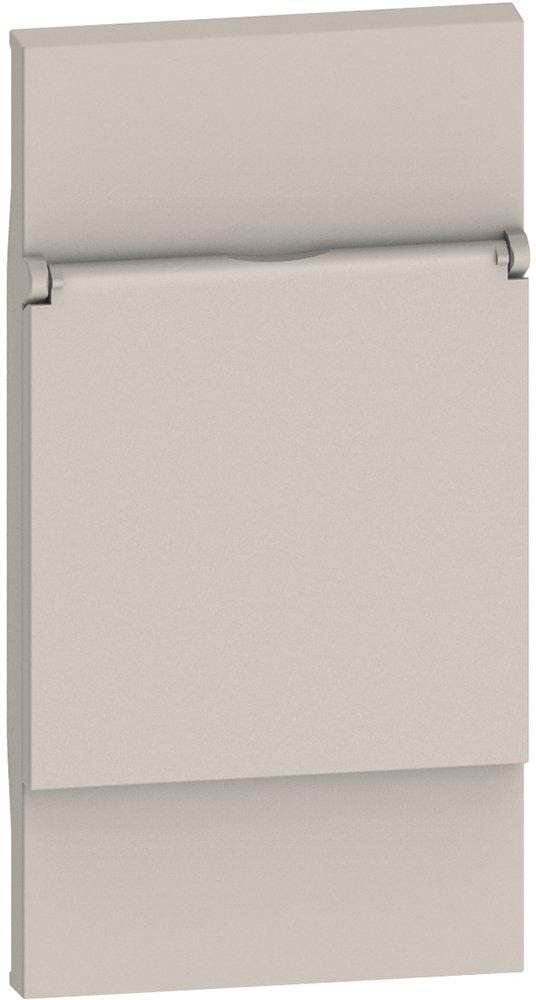 LivingNow Abdeckung mit Klappdeckel für Schutzkontakt-Steckdose Farbe Sand