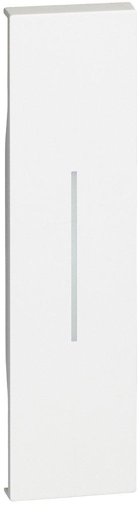 LivingNow 1-modulige Tastenabdeckung ohne Symbol in der Farbausführung White