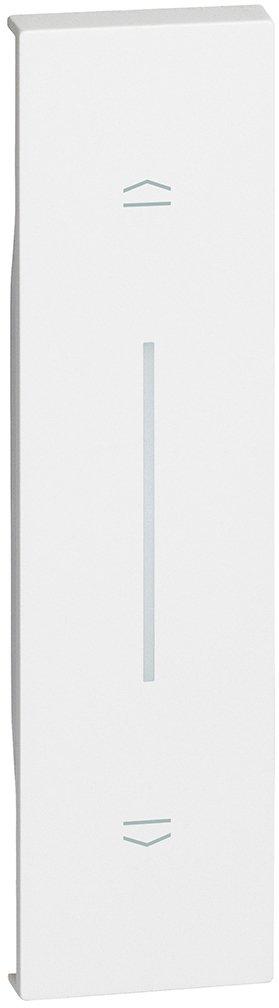LivingNow 1-modulige Tastenabdeckung mit Symbol Auf-Ab in der Farbe White