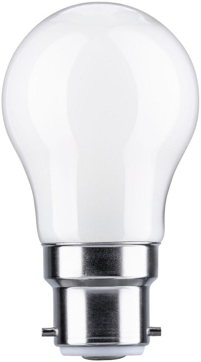 LED B22d Tropfenlampe 470lm 2700K 4,7W matt 230V