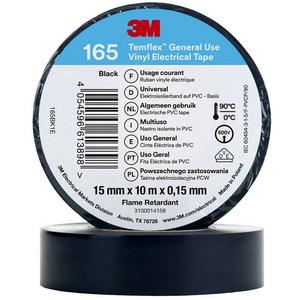Elektro-Isolierband 15 mm x 10 m schwarz