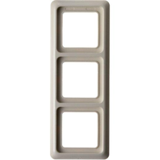 Abdeckrahmen 3-fach mit Dichtung wg Up IP44 - weiß/ glänzend