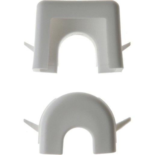 Leitungs- und Kanaleinführung Aufputz polarweiß