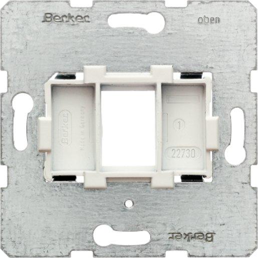 Tragplatte mit weißer Aufnahme 1-fach Modul Einsatz