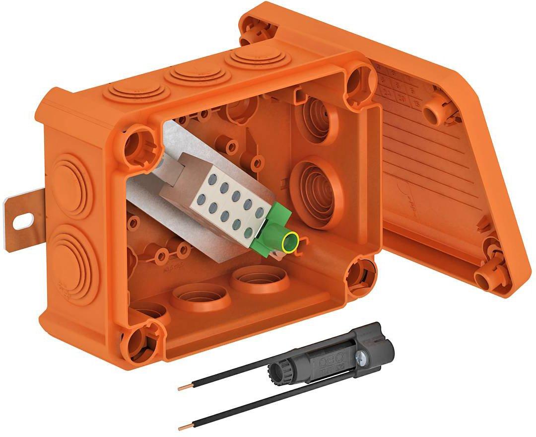 FireBox T100ED mit Außenbefestigung und Sicherungshalter