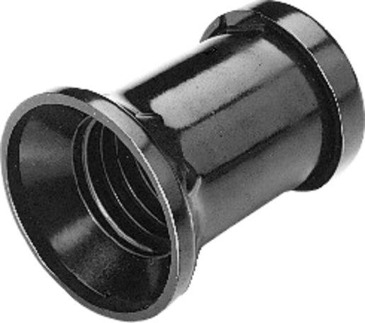 Lichtketten Fassung für Flachkabel 2x1,5 E27 mit Einwegschraube schwarz