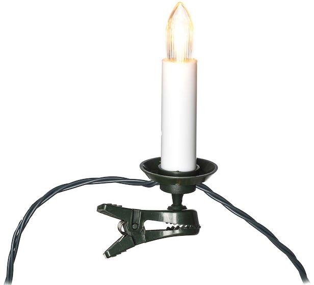 LED Baumkette Topbirnen One String 16 Dioden 4,5V Innen grünes Kabel