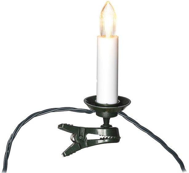 LED Baumkette Topbirnen One String 25 Dioden 4,5V Innen grünes Kabel