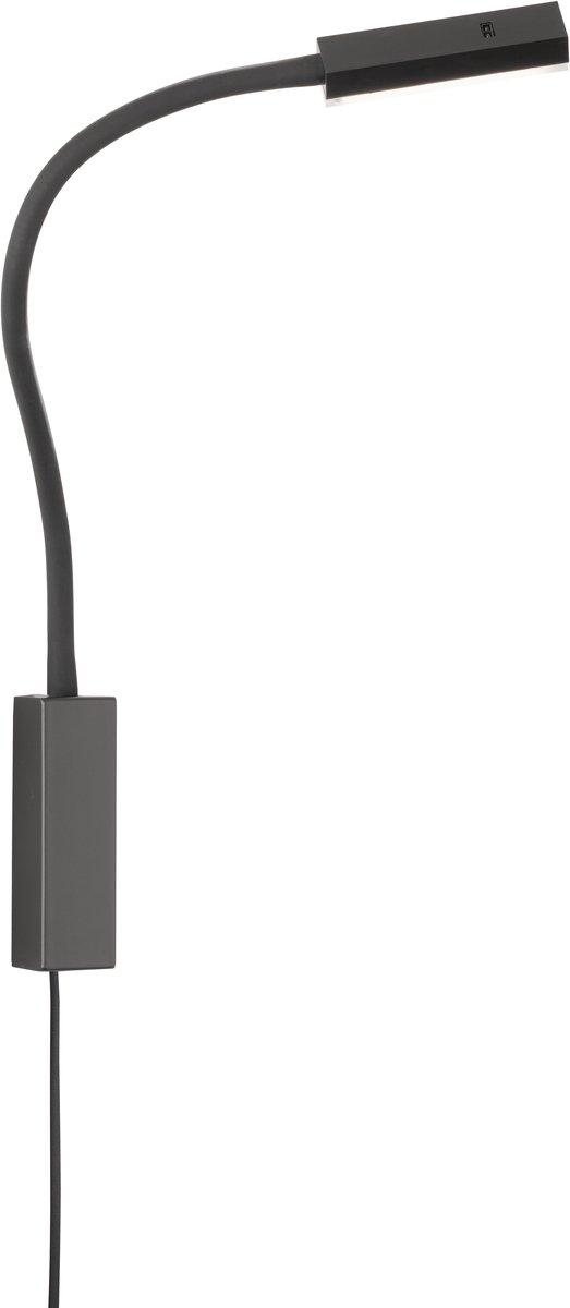 Raik Wandspot flex Bettleuchte schwarz matt mit Gestensteuerung LED 5,0W 3000 K