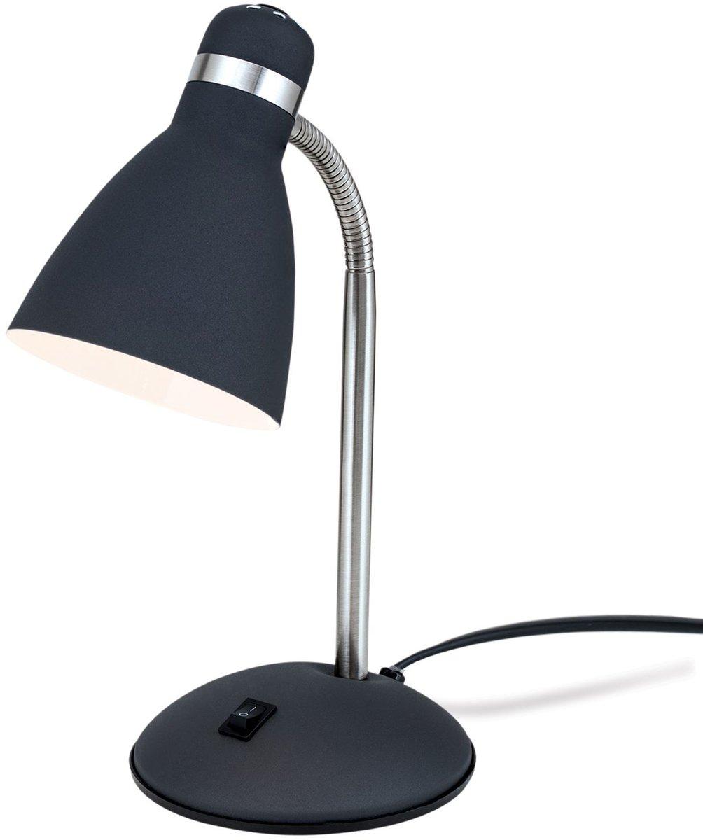 School Tischlampe 4-1187 schwarz 1xE27 max. 40W H33cm mit flexiblem Arm