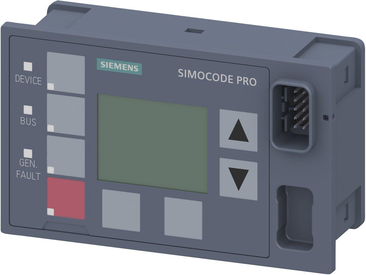 Bedienbaustein mit Display - für SIMOCODE pro V - Einbau in Schaltschranktür