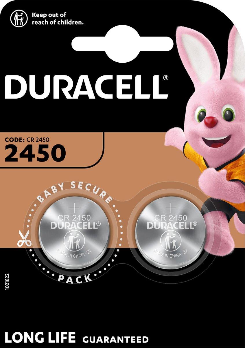 Knopfzellenbatterie Lithium CR 2450 2 Stück