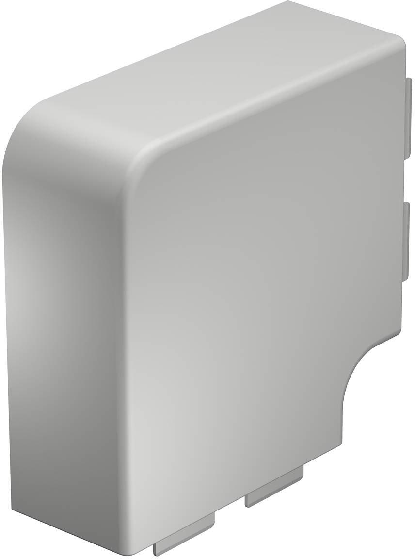 Flachwinkelhaube 60x130mm PVC lichtgrau 7035