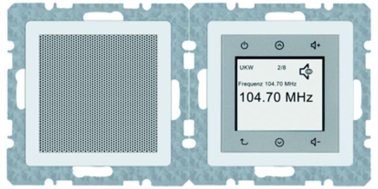 Radio Touch DAB+/Bluet. Set mit LS polarweiß samt Q.x
