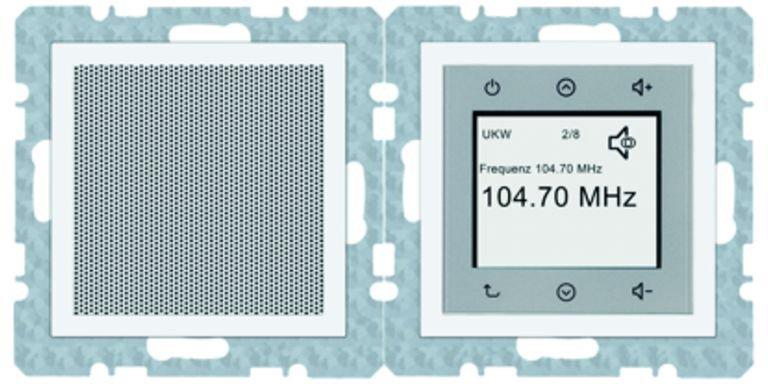 Radio Touch DAB+/Bluet. Set mit LS polarweiß S.1/B.x