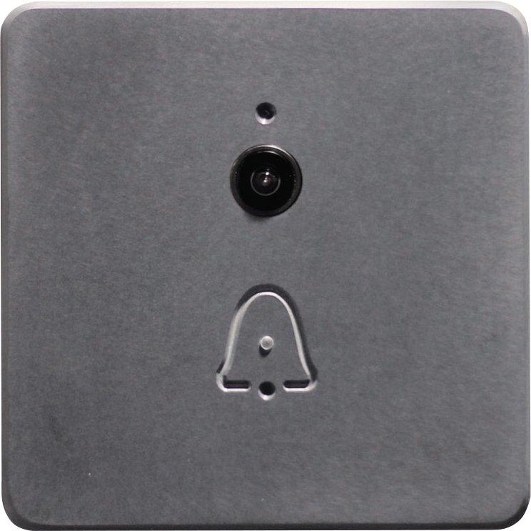 SQUARE small Corian SILVER GRAY Videotürsprechstelle 140x140mm