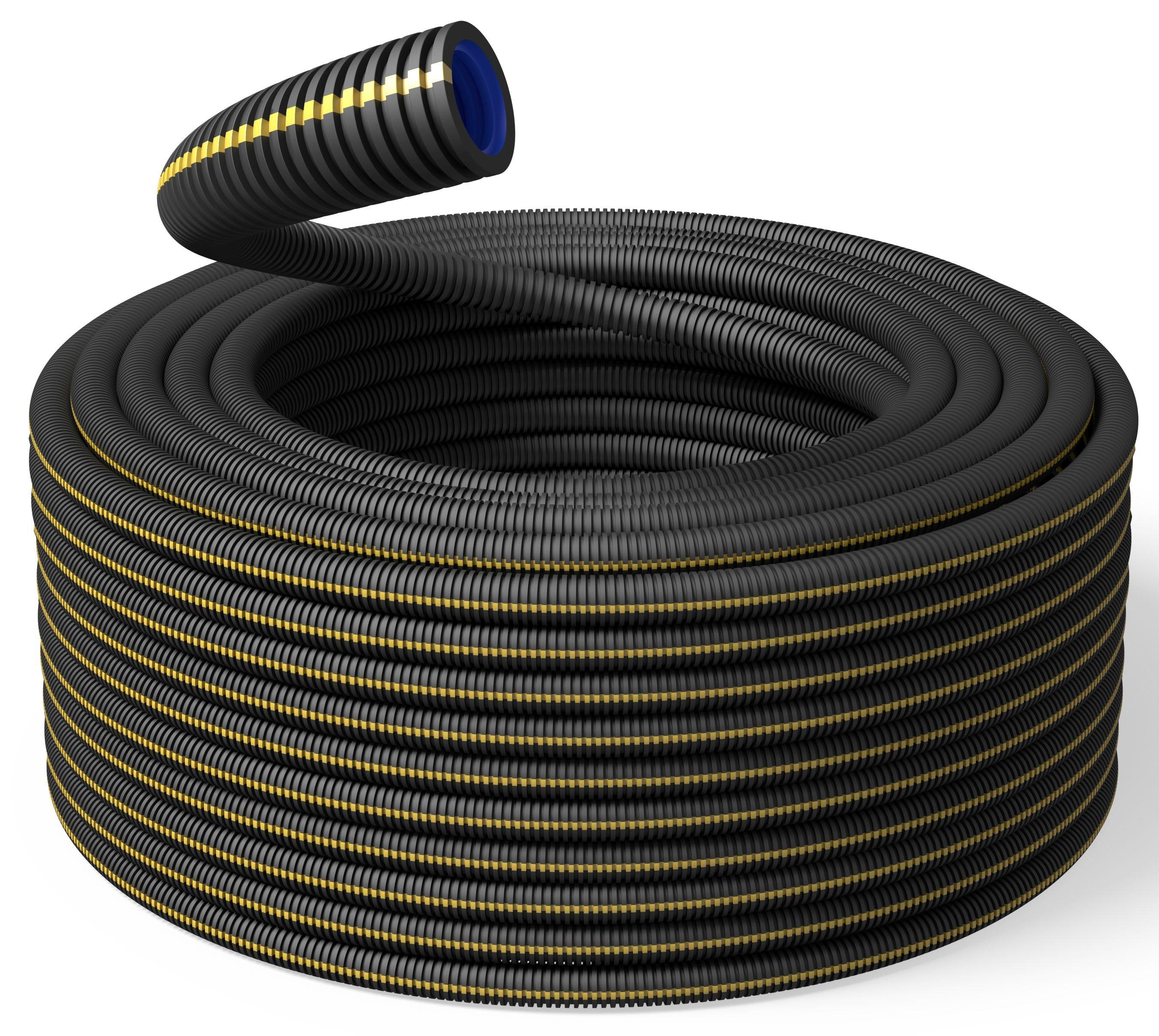 PP Schlauch High-Speed Halogenfrei, schwarz Ø 25mm